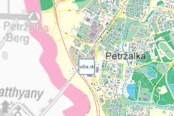 map in the Bratislava